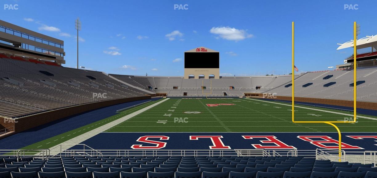 Vaught Hemingway Stadium - Section Field Club 4 Seat View