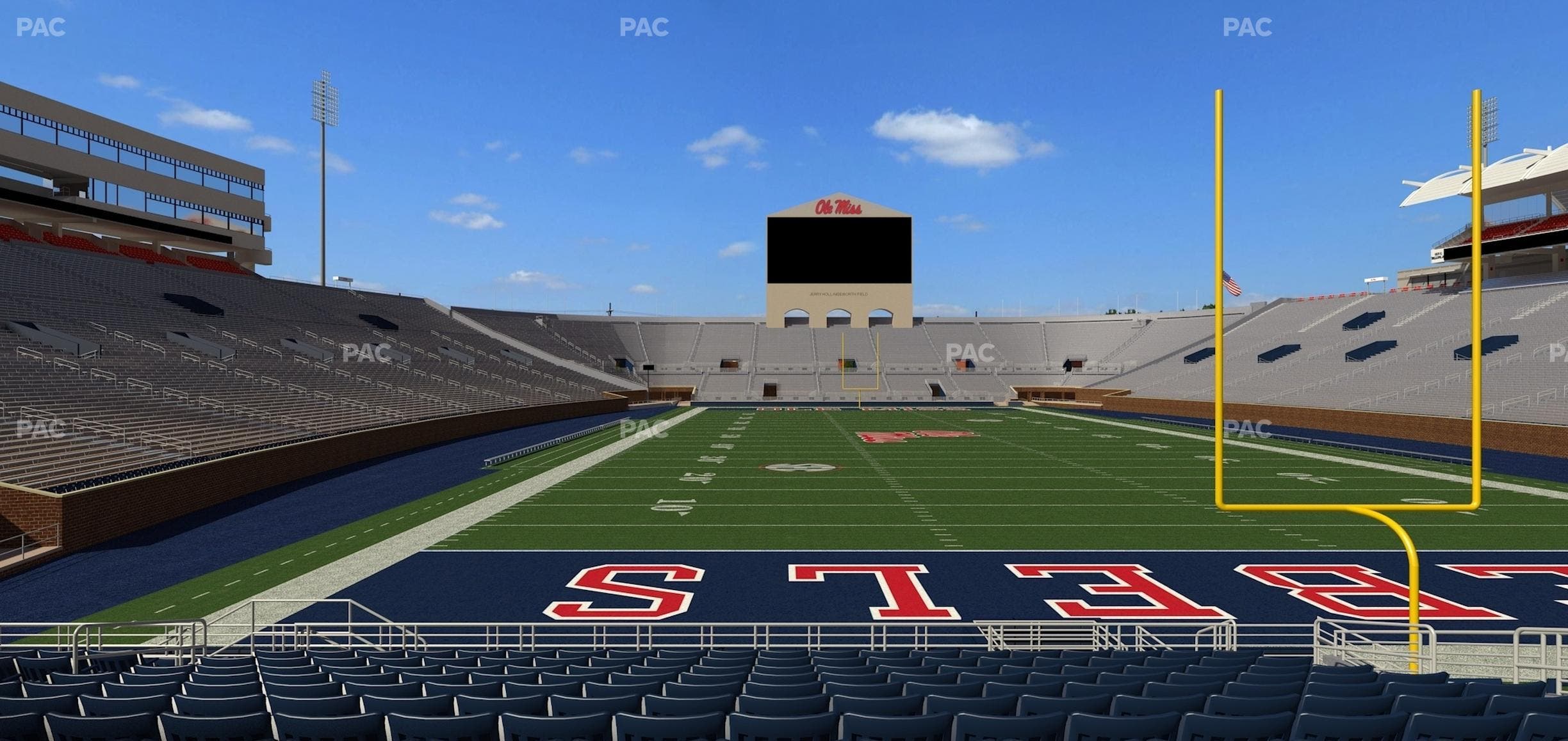 Vaught Hemingway Stadium - Section Field Club 4 Seat View