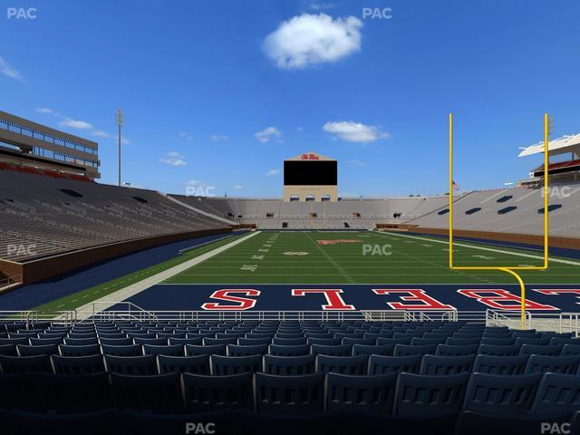 Vaught Hemingway Stadium - Section Field Club 4 Seat View