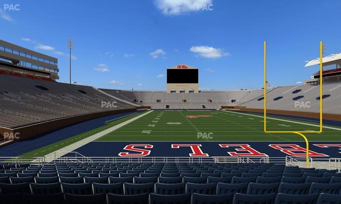 Vaught Hemingway Stadium - Section Field Club 4 Seat View