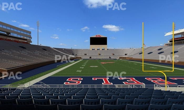 Vaught Hemingway Stadium - Section Field Club 4 Seat View