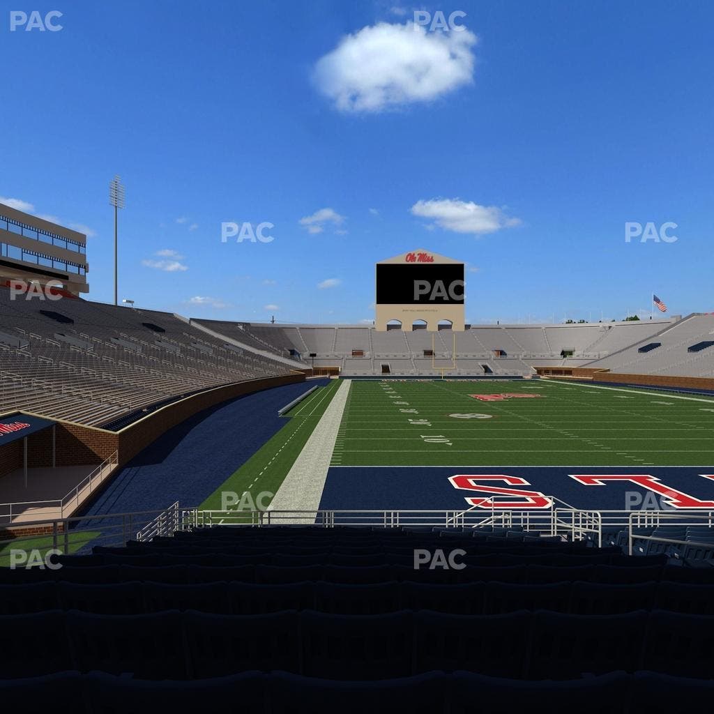 Vaught Hemingway Stadium - Section Field Club 5 Seat View