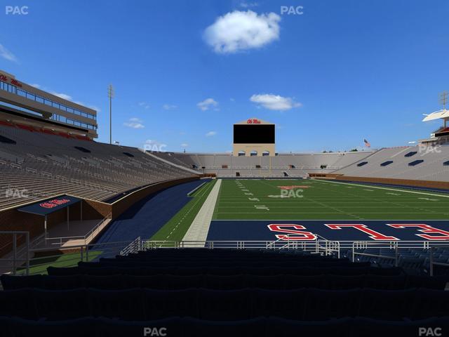Vaught Hemingway Stadium - Section Field Club 5 Seat View