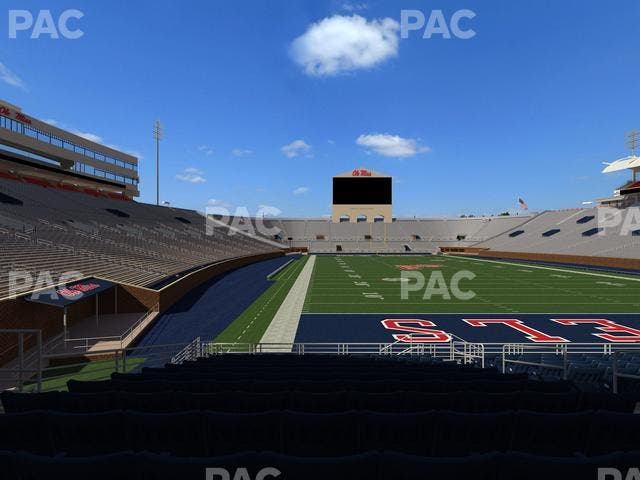 Vaught Hemingway Stadium - Section Field Club 5 Seat View
