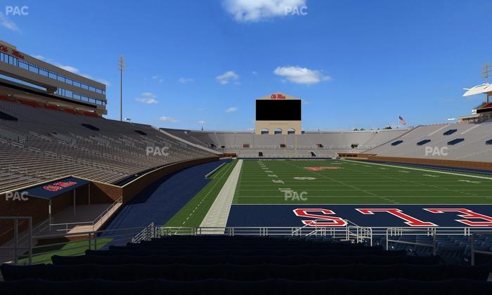 Vaught Hemingway Stadium - Section Field Club 5 Seat View