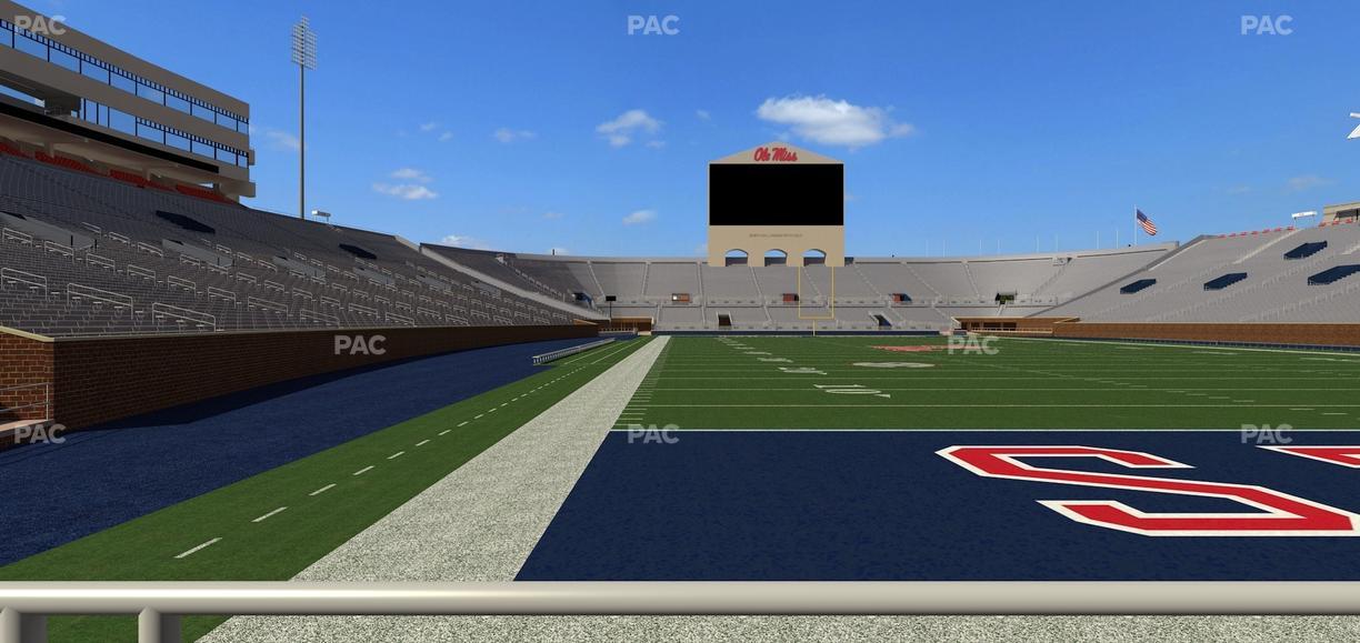 Vaught Hemingway Stadium - Section Field Club 5 Seat View
