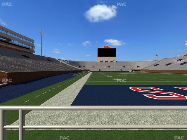Vaught Hemingway Stadium - Section Field Club 5 Seat View