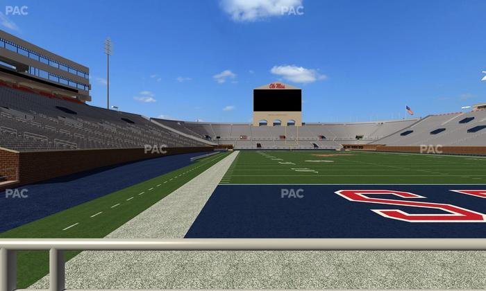 Vaught Hemingway Stadium - Section Field Club 5 Seat View