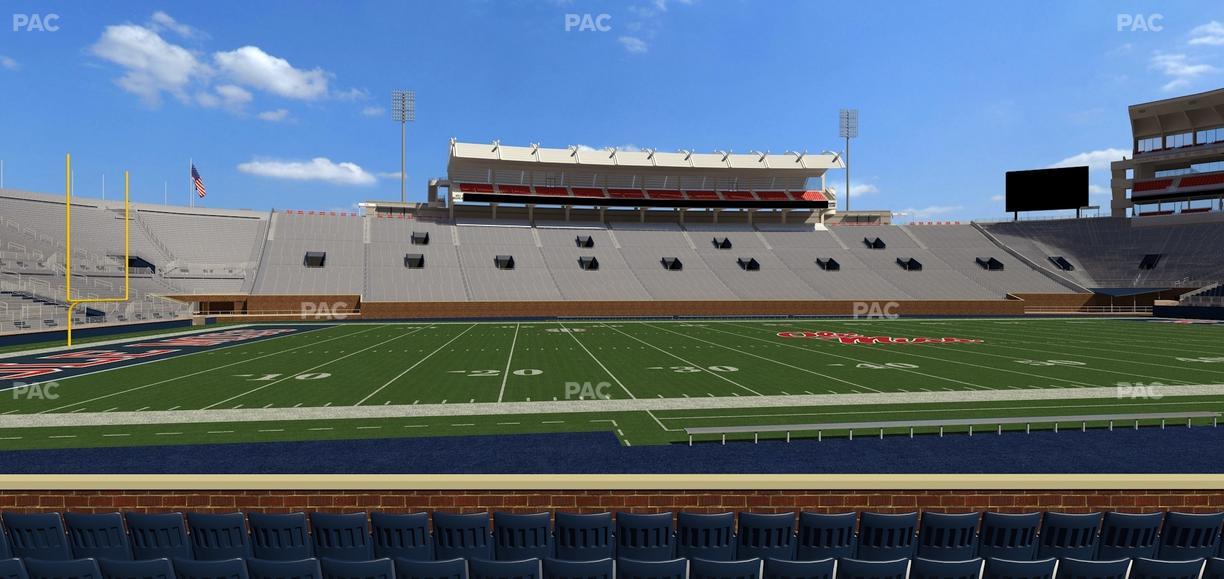 Vaught Hemingway Stadium - Section G Seat View