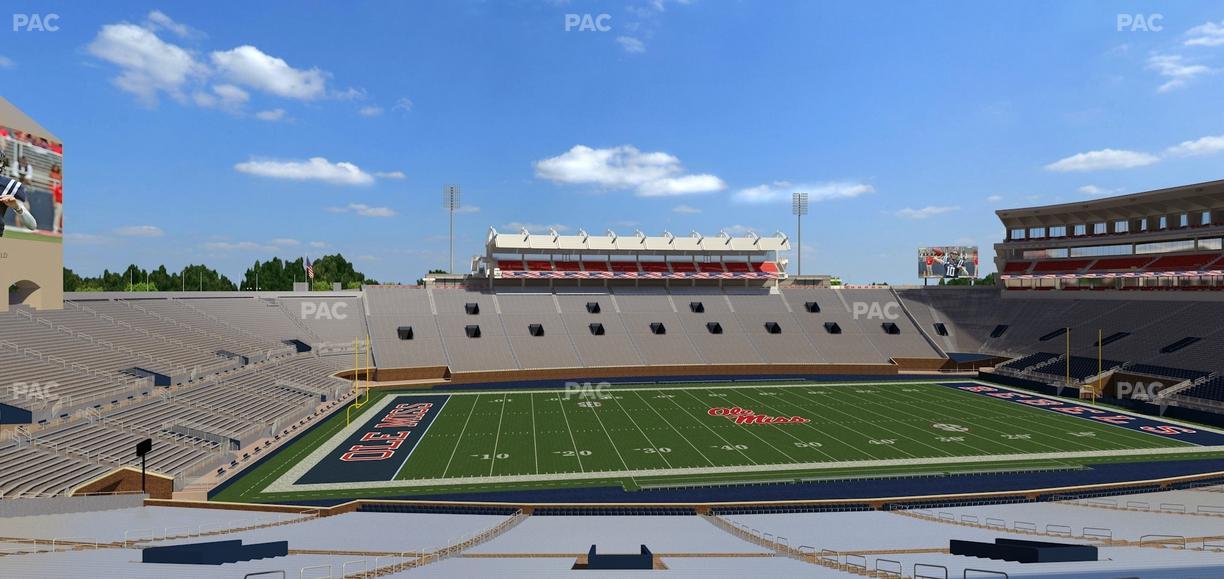 Vaught Hemingway Stadium - Section G Seat View