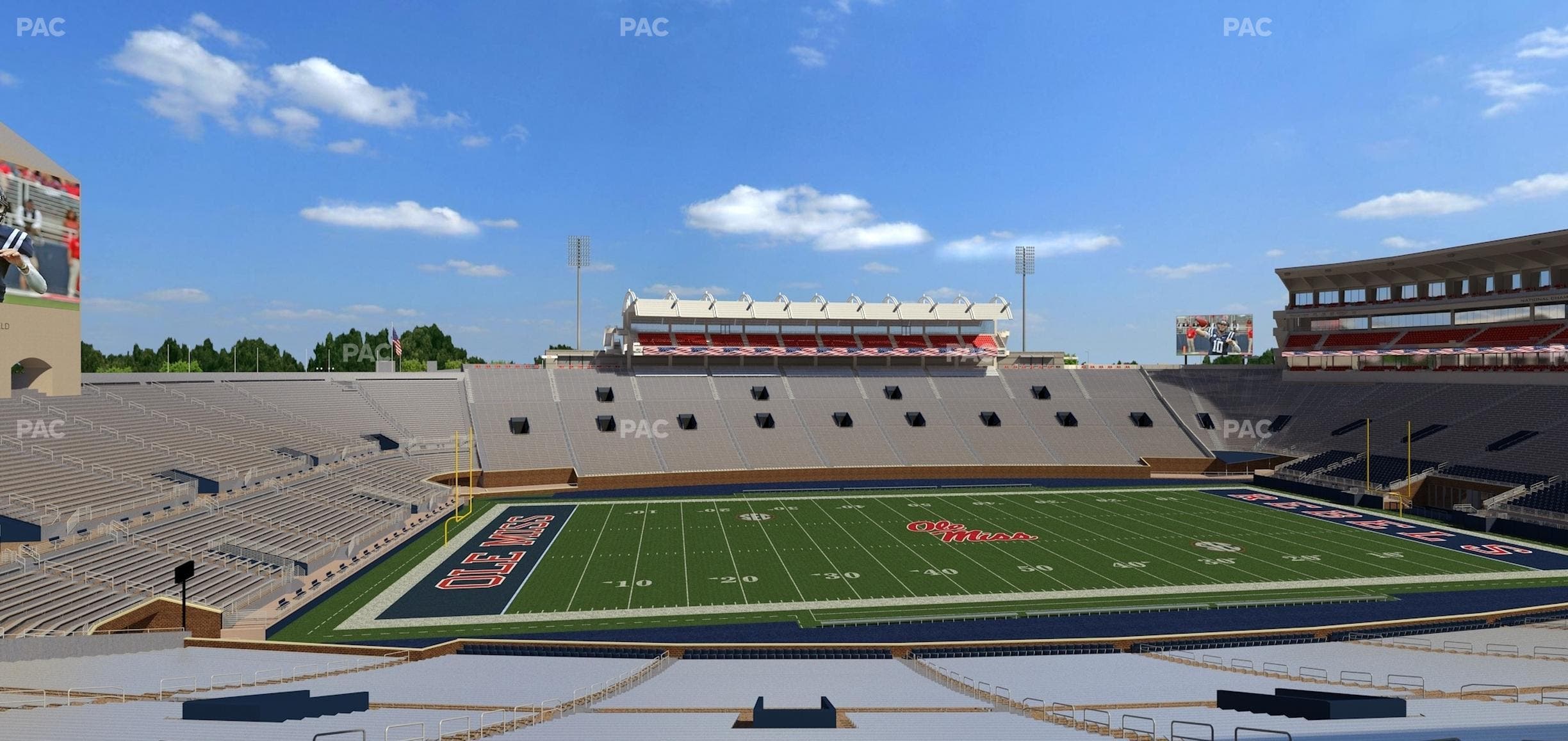 Vaught Hemingway Stadium - Section G Seat View