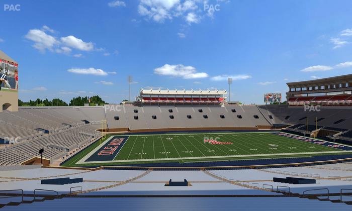 Vaught Hemingway Stadium - Section G Seat View