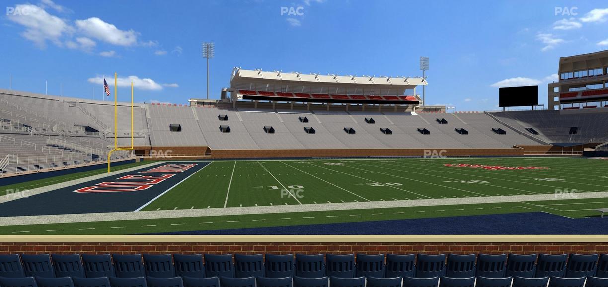Vaught Hemingway Stadium - Section H Seat View