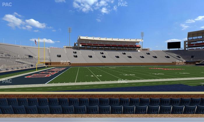 Vaught Hemingway Stadium - Section H Seat View
