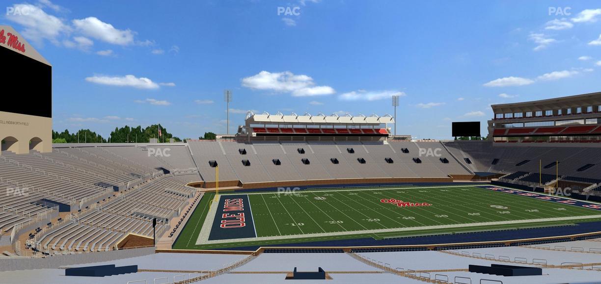 Vaught Hemingway Stadium - Section H Seat View