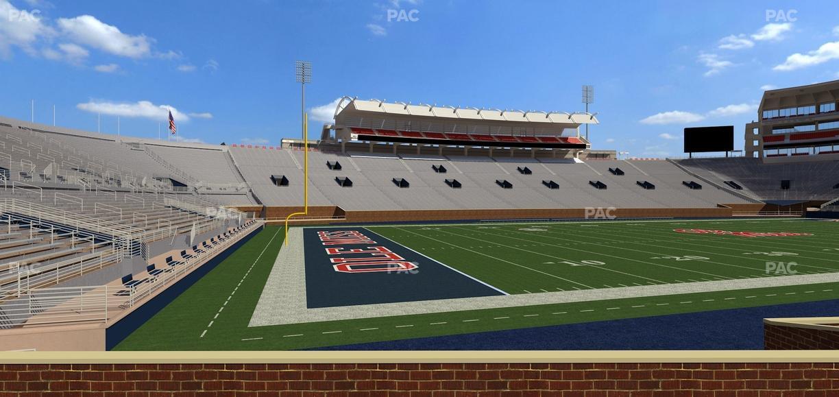 Vaught Hemingway Stadium - Section J Seat View