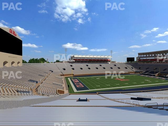 Vaught Hemingway Stadium - Section J Seat View