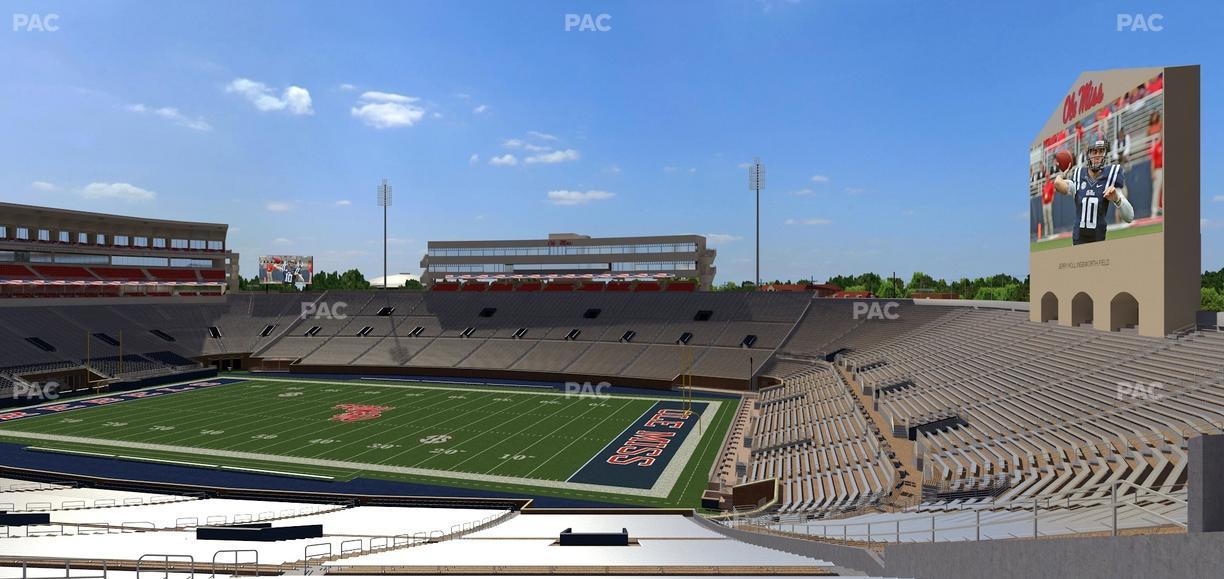 Vaught Hemingway Stadium - Section K Seat View