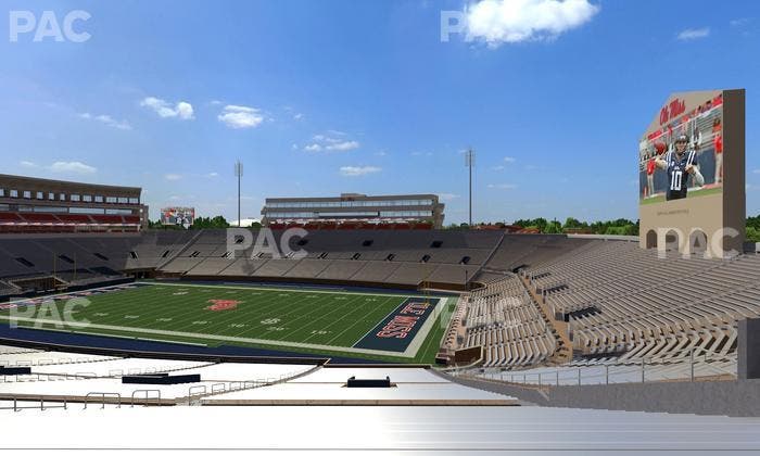 Vaught Hemingway Stadium - Section K Seat View