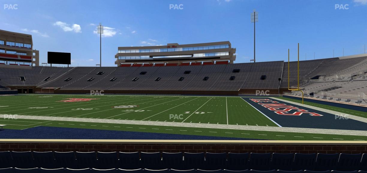Vaught Hemingway Stadium - Section L Seat View