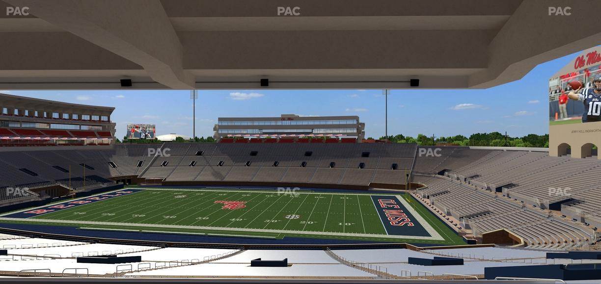 Vaught Hemingway Stadium - Section M Seat View