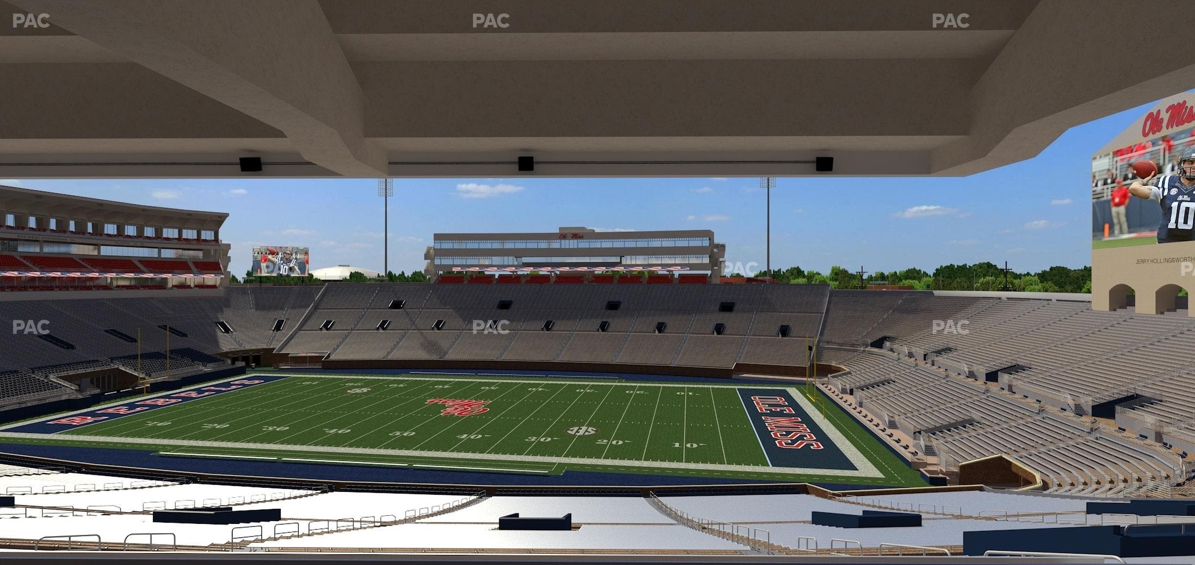 Vaught Hemingway Stadium - Section M Seat View