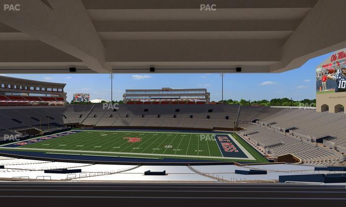 Vaught Hemingway Stadium - Section M Seat View