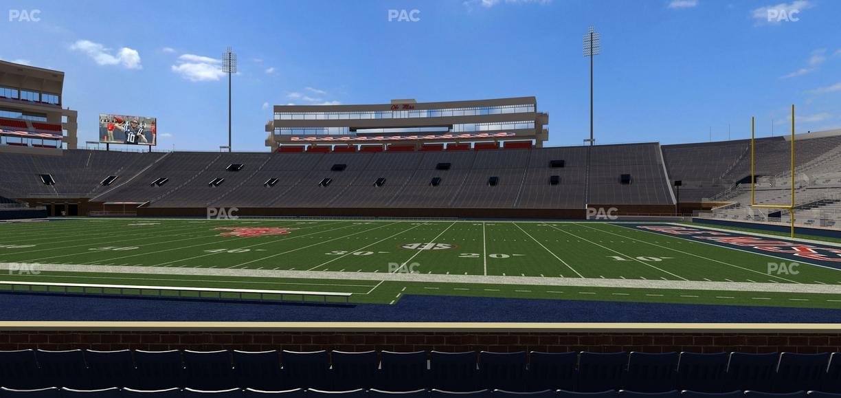 Vaught Hemingway Stadium - Section M Seat View