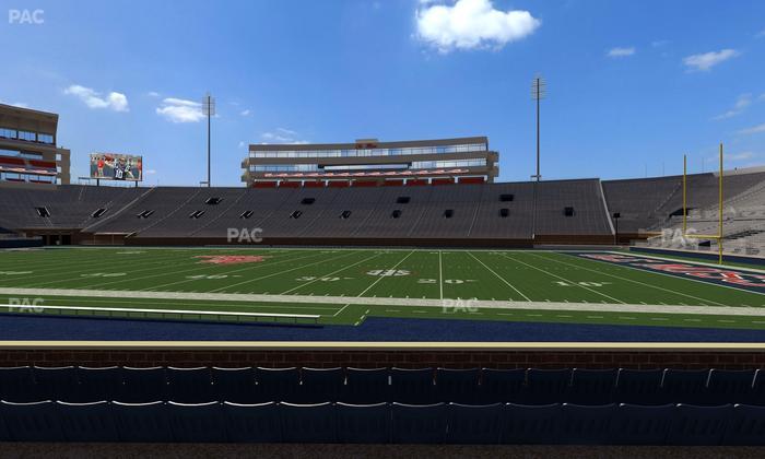Vaught Hemingway Stadium - Section M Seat View