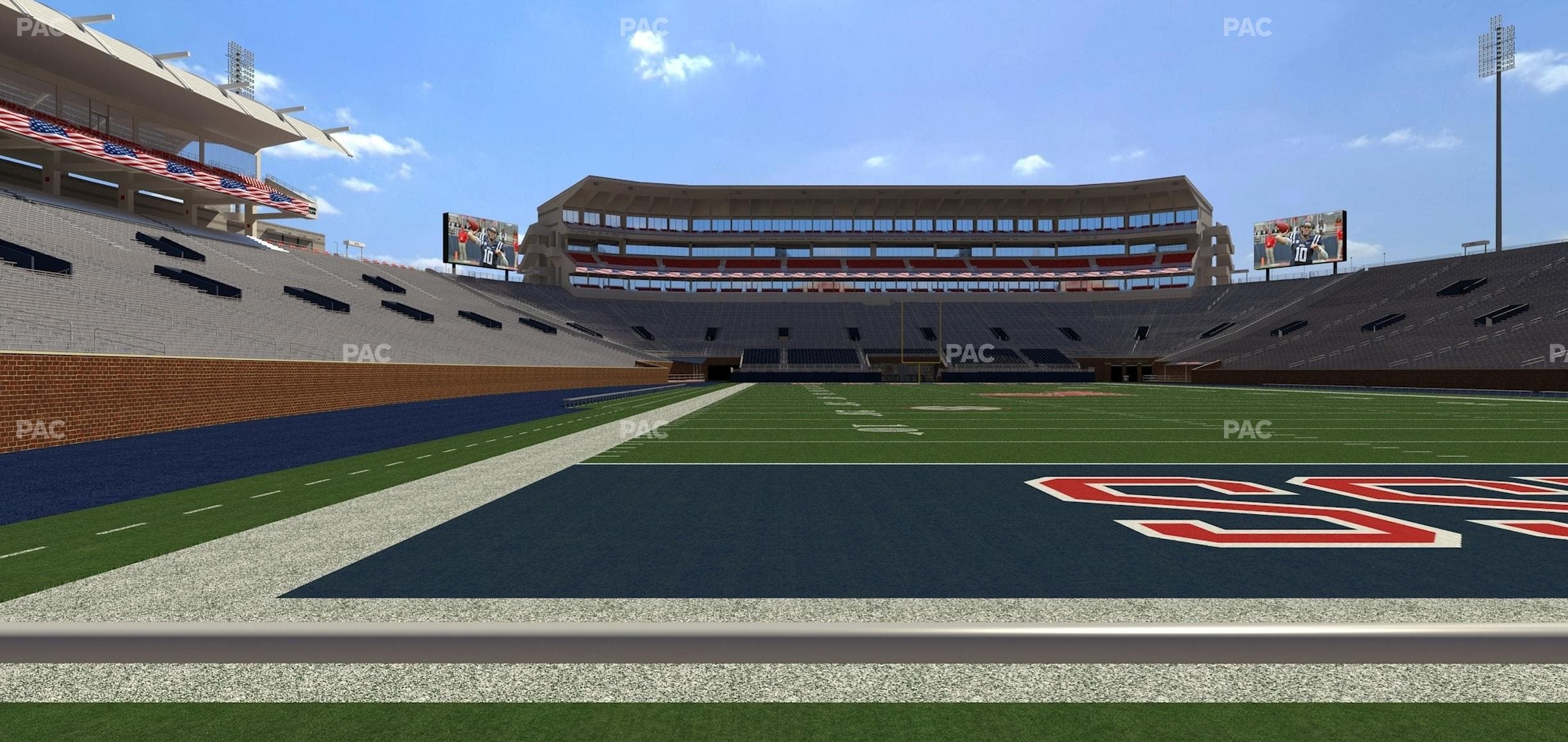 Vaught Hemingway Stadium - Section North Ada Seat View