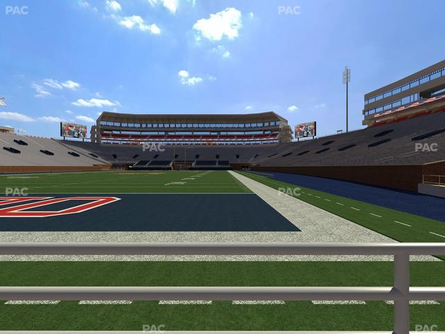 Vaught Hemingway Stadium - Section North Ada Seat View