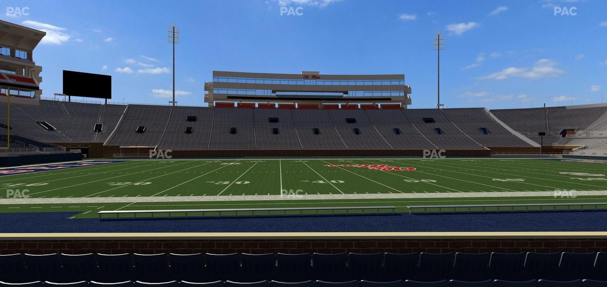 Vaught Hemingway Stadium - Section P Seat View