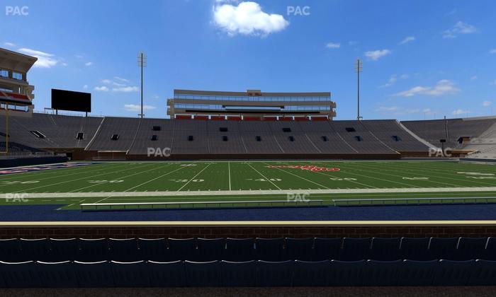 Vaught Hemingway Stadium - Section P Seat View