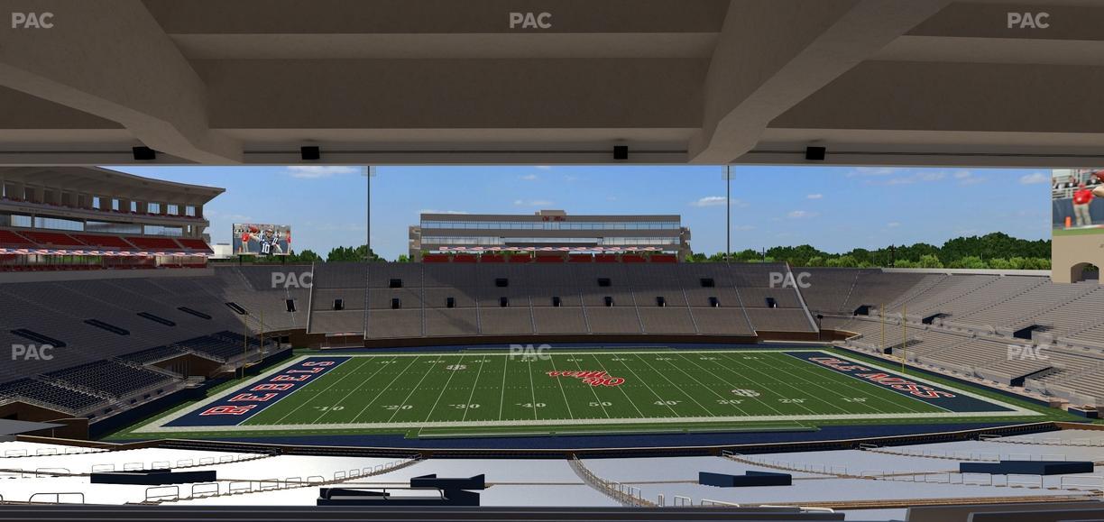 Vaught Hemingway Stadium - Section P Seat View