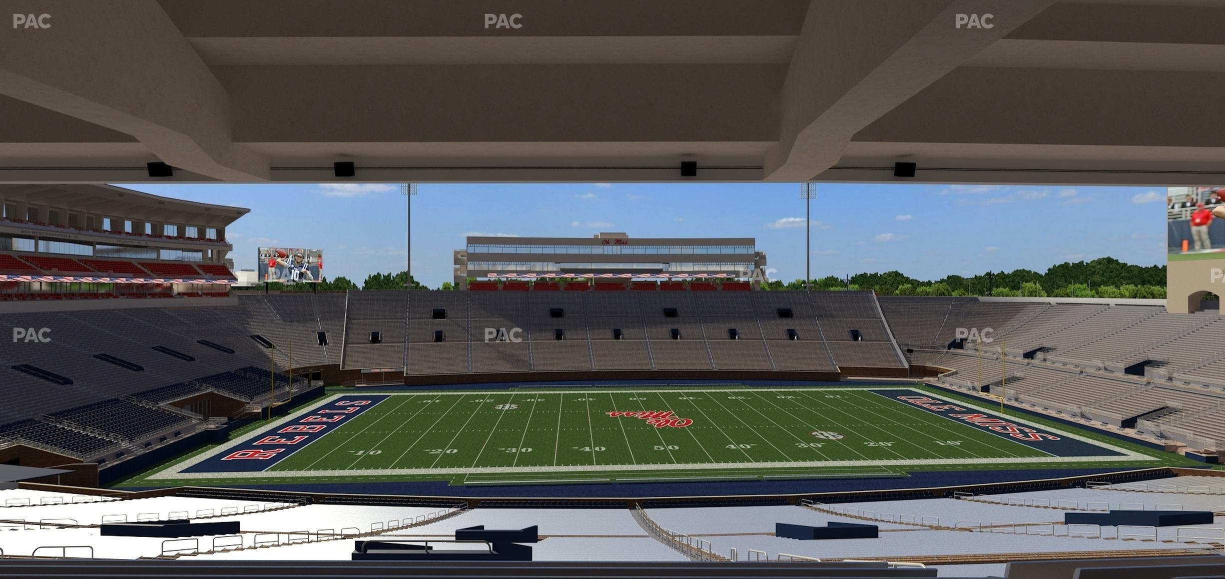 Vaught Hemingway Stadium - Section P Seat View