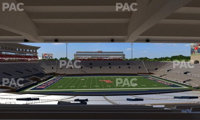 Vaught Hemingway Stadium - Section P Seat View