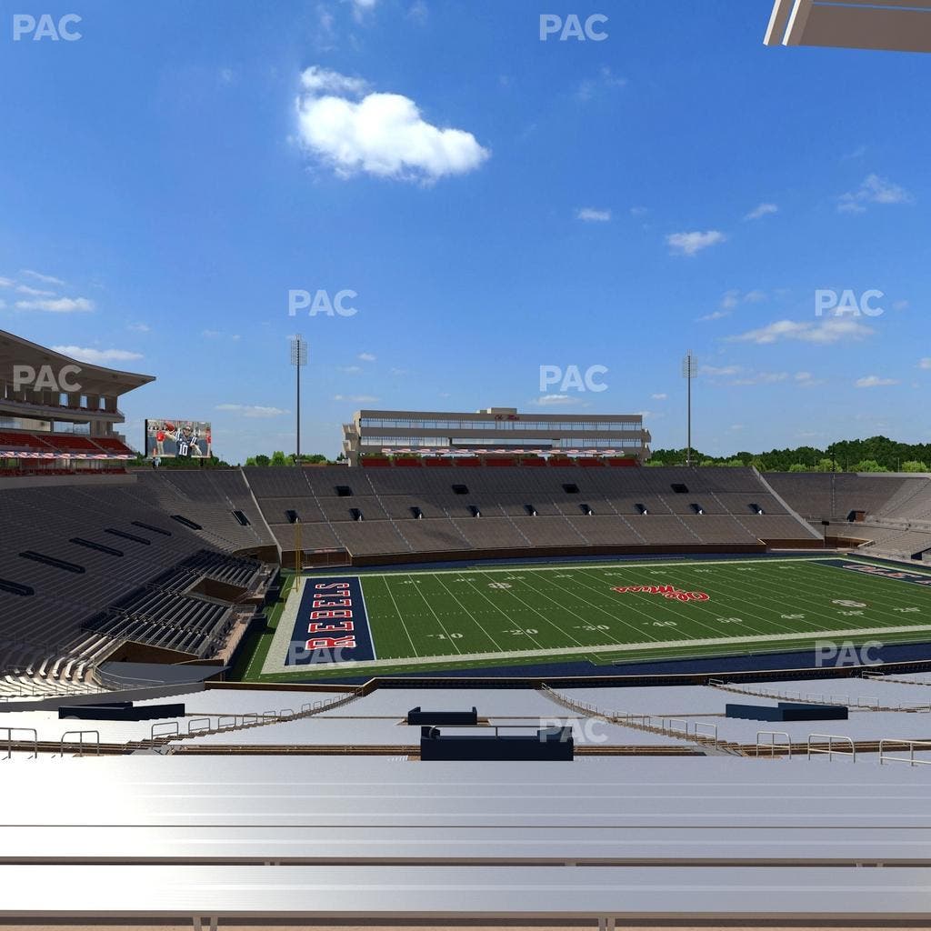 Vaught Hemingway Stadium - Section R Seat View