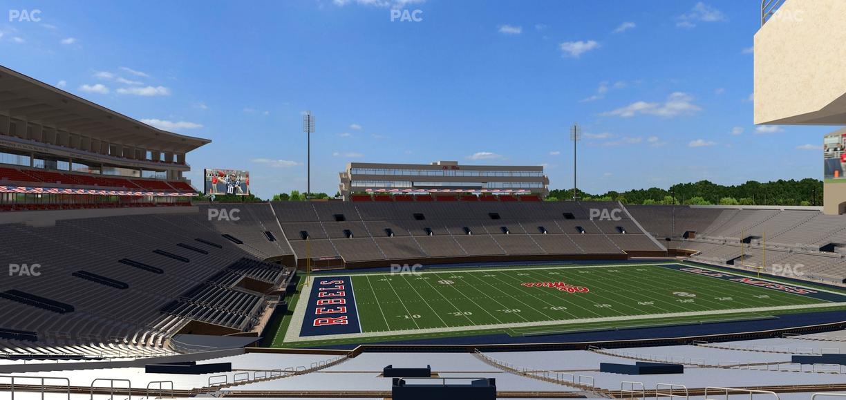 Vaught Hemingway Stadium - Section R Seat View