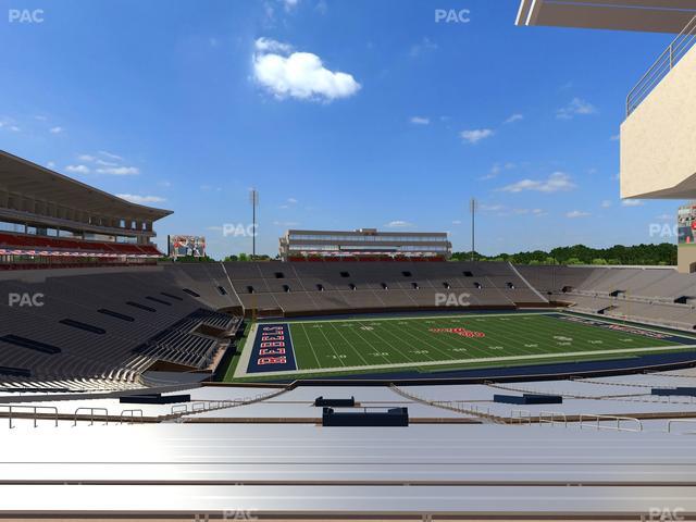 Vaught Hemingway Stadium - Section R Seat View