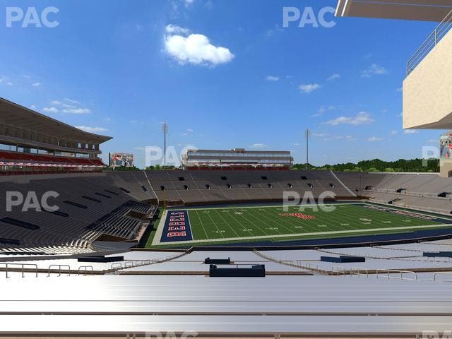 Vaught Hemingway Stadium - Section R Seat View