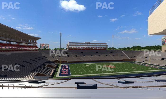 Vaught Hemingway Stadium - Section R Seat View
