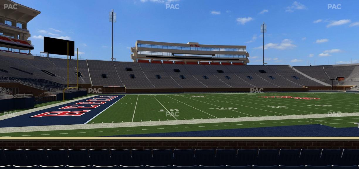 Vaught Hemingway Stadium - Section R Seat View