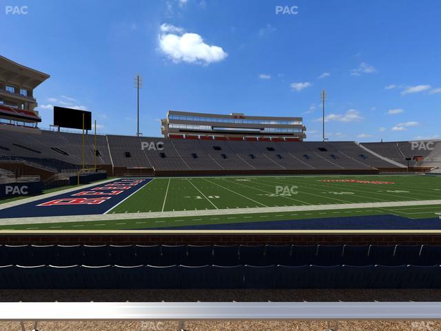 Vaught Hemingway Stadium - Section R Seat View
