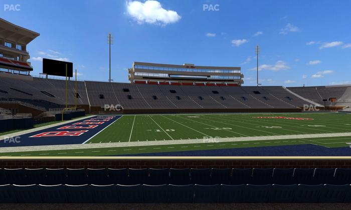 Vaught Hemingway Stadium - Section R Seat View