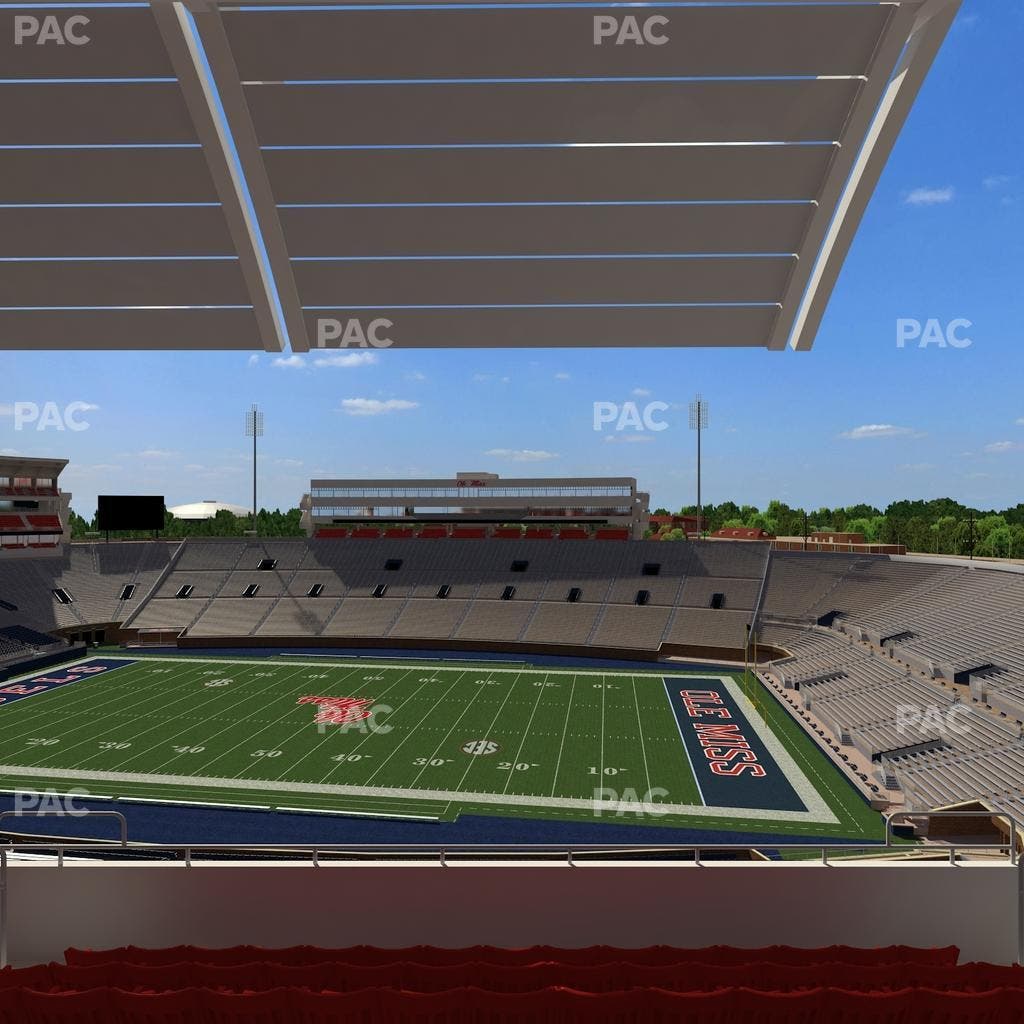 Vaught Hemingway Stadium - Section Rebel Club Mm Seat View