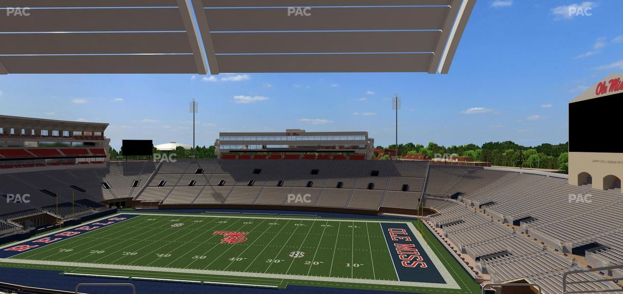 Vaught Hemingway Stadium - Section Rebel Club Mm Seat View