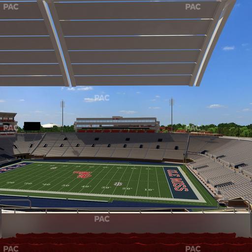 Vaught Hemingway Stadium - Section Rebel Club Mm Seat View