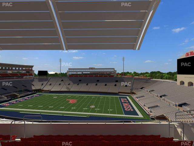 Vaught Hemingway Stadium - Section Rebel Club Mm Seat View