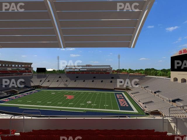 Vaught Hemingway Stadium - Section Rebel Club Mm Seat View