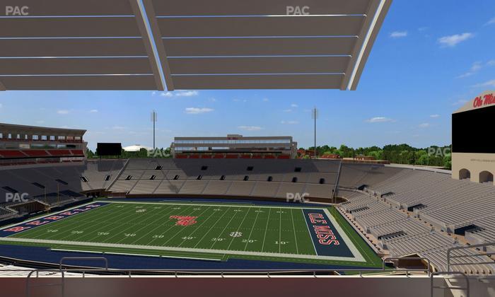 Vaught Hemingway Stadium - Section Rebel Club Mm Seat View